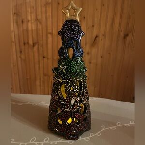 Handpainted Ceramic Rainbow Christmas Tree
